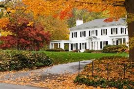 house in fall